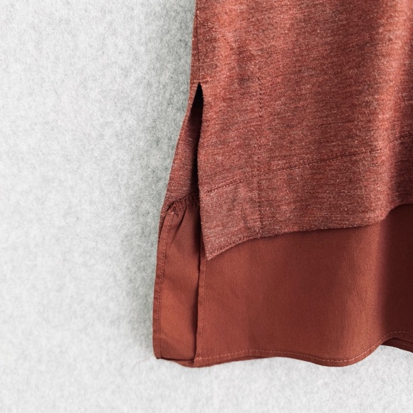 Soft Surroundings Womens Willa Tunic Top Short Sleeve Shirt Large Orange READ - Picture 9 of 16